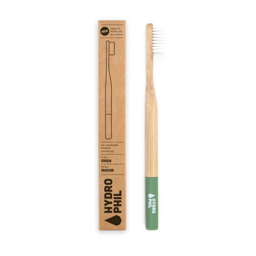 Zobna ščetka iz bambusa – green
