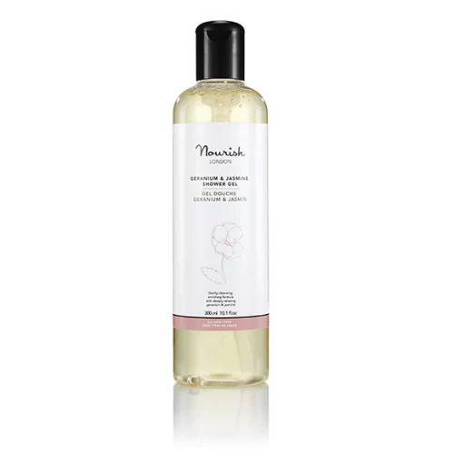 Gel za tuširanje z geranijo in jasminom, 300ml