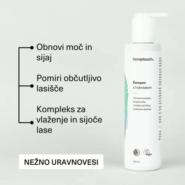 Šampon s hidrolatom, 250ml