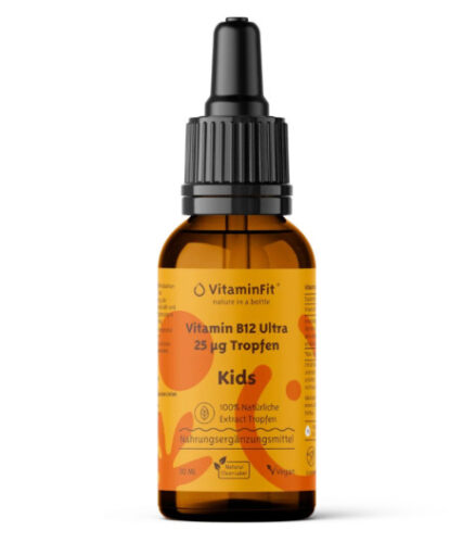 Vitamin B12, 25 µg za otroke v kapljicah, 30 ml